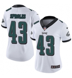 Nike Eagles #43 Darren Sproles White Womens Stitched NFL Vapor Untouchable Limited Jersey