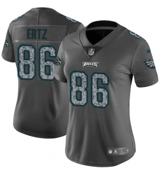 Nike Eagles #86 Zach Ertz Gray Static Womens NFL Vapor Untouchable Game Jersey