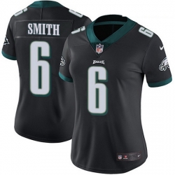 Nike Philadelphia Eagles 6 DeVonta Smith Black Alternate Women Stitched NFL Vapor Untouchable Limited Jersey