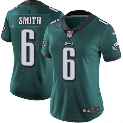 Nike Philadelphia Eagles 6 DeVonta Smith Green Team Color Women Stitched NFL Vapor Untouchable Limited Jersey