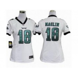 Nike Women NFL Philadelphia Eagles #18 Jeremy Maclin White Jerseys