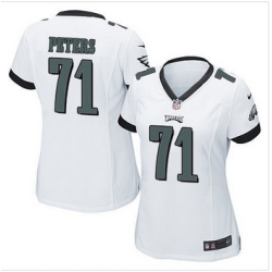 Women NEW Eagles #71 Jason Peters White Stitched NFL New Elite Jersey