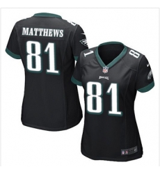 Women NEW Eagles #81 Jordan Matthews Black Alternate Stitched NFL New Elite Jersey