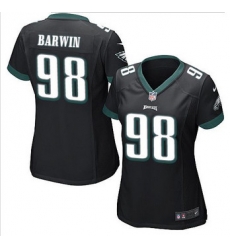 Women NEW Eagles #98 Connor Barwin Black Alternate Stitched NFL New Elite Jersey