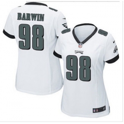 Women NEW Eagles #98 Connor Barwin White Stitched NFL New Elite Jersey