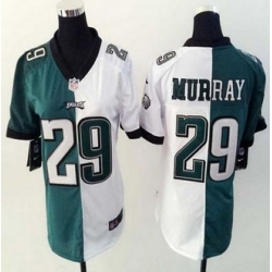 Women New Eagles #29 DeMarco Murray Green White Stitched NFL Elite Split Jersey