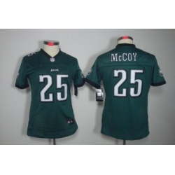 Women Nike Philadelphia Eagles #25 LeSean McCoy Green Color Limited Jerseys