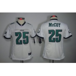 Women Nike Philadelphia Eagles #25 LeSean McCoy White Color Limited Jerseys