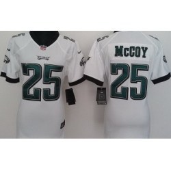 Women Nike Philadelphia Eagles #25 LeSean McCoy White Nike NFL Jerseys