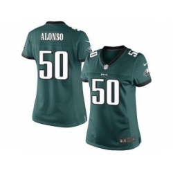 Women Nike Philadelphia Eagles 50 Kiko Alonso Green NFL Jersey