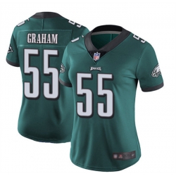Women Philadelphia Eagles 55 Brandon Graham Green Vapor Untouchable Limited Stitched Football Jersey