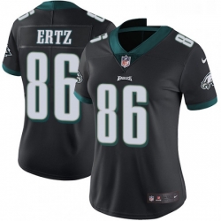 Womens Nike Philadelphia Eagles 86 Zach Ertz Black Alternate Vapor Untouchable Limited Player NFL Jersey