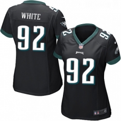 Womens Nike Philadelphia Eagles 92 Reggie White Game Black Alternate NFL Jersey