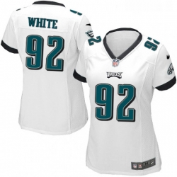 Womens Nike Philadelphia Eagles 92 Reggie White Game White NFL Jersey
