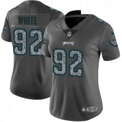 Womens Nike Philadelphia Eagles 92 Reggie White Gray Static Vapor Untouchable Limited NFL Jersey
