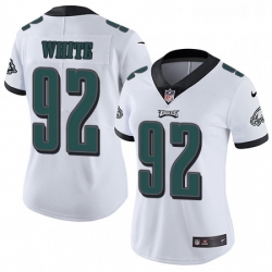 Womens Nike Philadelphia Eagles 92 Reggie White White Vapor Untouchable Limited Player NFL Jersey