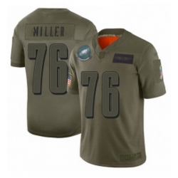 Womens Philadelphia Eagles 76 Shareef Miller Limited Camo 2019 Salute to Service Football Jersey