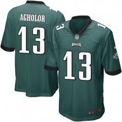 Nike Eagles #13 Nelson Agholor Midnight Green Team Color Youth Stitched NFL New Elite Jersey