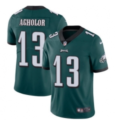 Nike Eagles #13 Nelson Agholor Midnight Green Team Color Youth Stitched NFL Vapor Untouchable Limited Jersey