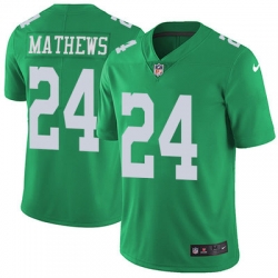 Nike Eagles #24 Ryan Mathews Green Youth Stitched NFL Limited Rush Jersey