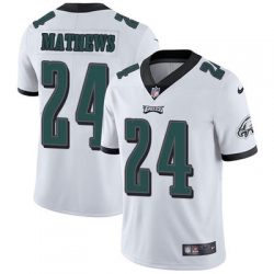 Nike Eagles #24 Ryan Mathews White Youth Stitched NFL Vapor Untouchable Limited Jersey