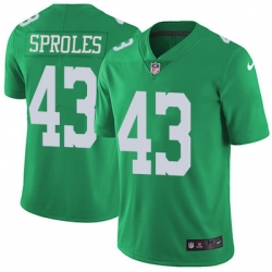 Nike Eagles #43 Darren Sproles Green Youth Stitched NFL Limited Rush Jersey