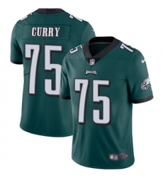 Nike Eagles #75 Vinny Curry Midnight Green Team Color Youth Stitched NFL Vapor Untouchable Limited Jersey