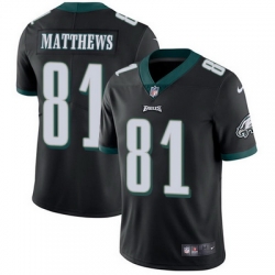 Nike Eagles #81 Jordan Matthews Black Alternate Youth Stitched NFL Vapor Untouchable Limited Jersey