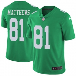 Nike Eagles #81 Jordan Matthews Green Youth Stitched NFL Limited Rush Jersey