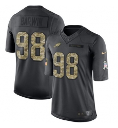 Nike Eagles #98 Connor Barwin Black Youth Stitched NFL Limited 2016 Salute to Service Jersey