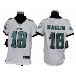 Nike Youth NFL Philadelphia Eagles #18 Jeremy Maclin White Jerseys