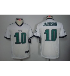 Nike Youth Philadelphia Eagles #10 Jackson White Color Limited Jerseys