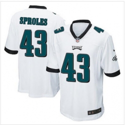 Youth NEW Eagles #43 Darren Sproles White Stitched NFL New Elite Jersey