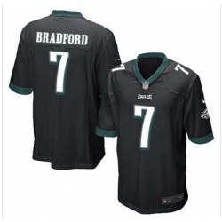 Youth NEW Eagles #7 Sam Bradford Black Alternate Stitched NFL New Elite Jersey