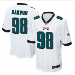 Youth NEW Eagles #98 Connor Barwin White Stitched NFL New Elite Jersey