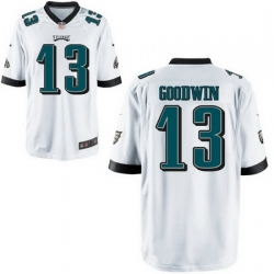 Youth Nike Eagles 13 Marquise Goodwin White Vapor Limited Stitched NFL Jersey