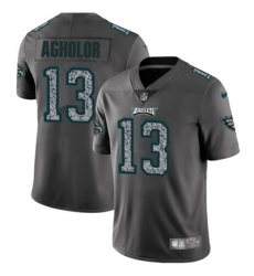 Youth Nike Eagles #13 Nelson Agholor Gray Static NFL Vapor Untouchable Game Jersey