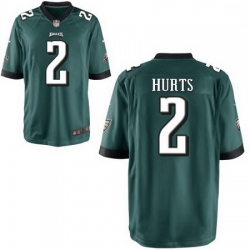 Youth Nike Eagles 2 Jalen Hurts Green Vapor Limited Stitched NFL Jersey