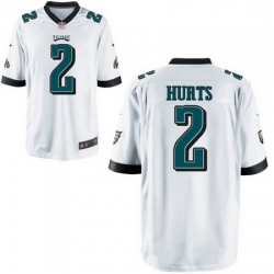 Youth Nike Eagles 2 Jalen Hurts White Vapor Limited Stitched NFL Jersey