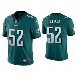Youth Nike Eagles 52 Davion Taylor Green Vapor Limited NFL Stitched Jersey