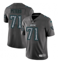 Youth Nike Eagles #71 Jason Peters Gray Static NFL Vapor Untouchable Game Jersey