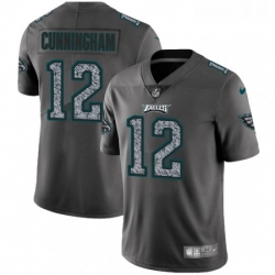 Youth Nike Philadelphia Eagles 12 Randall Cunningham Gray Static Vapor Untouchable Limited NFL Jersey