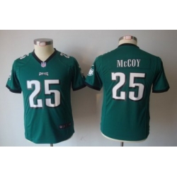 Youth Nike Philadelphia Eagles 25# LeSean McCoy Dark Green NFL Jerseys