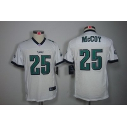 Youth Nike Philadelphia Eagles 25# LeSean McCoy White Color[ Limited Jerseys]