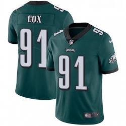 Youth Nike Philadelphia Eagles 91 Fletcher Cox Midnight Green Team Color Vapor Untouchable Limited Player NFL Jersey