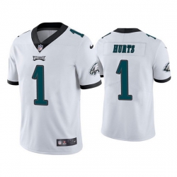 Youth Philadelphia Eagles 1 Jalen Hurts White Vapor Untouchable Limited Stitched Football Jersey 