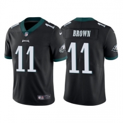 Youth Philadelphia Eagles 11 A  J  Brown Black Vapor Untouchable Limited Stitched Football Jersey