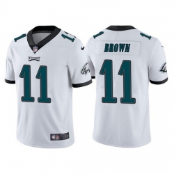 Youth Philadelphia Eagles 11 A  J  Brown White Vapor Untouchable Limited Stitched Football Jersey
