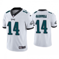 Youth Philadelphia Eagles 14 Kenneth Gainwell White Vapor Untouchable Limited Stitched Football Jersey 