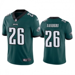 Youth Philadelphia Eagles 26 Miles Sanders Green Vapor Untouchable Limited Stitched Football Jersey 